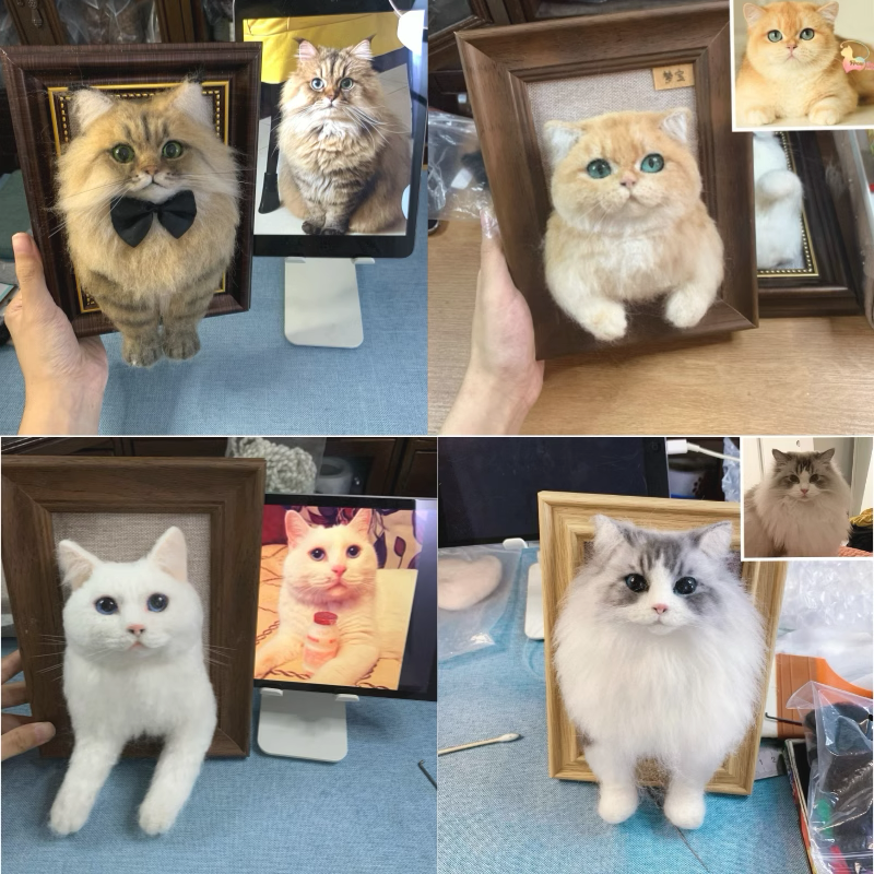 Handmade Custom Pet Simulation Photo Frame